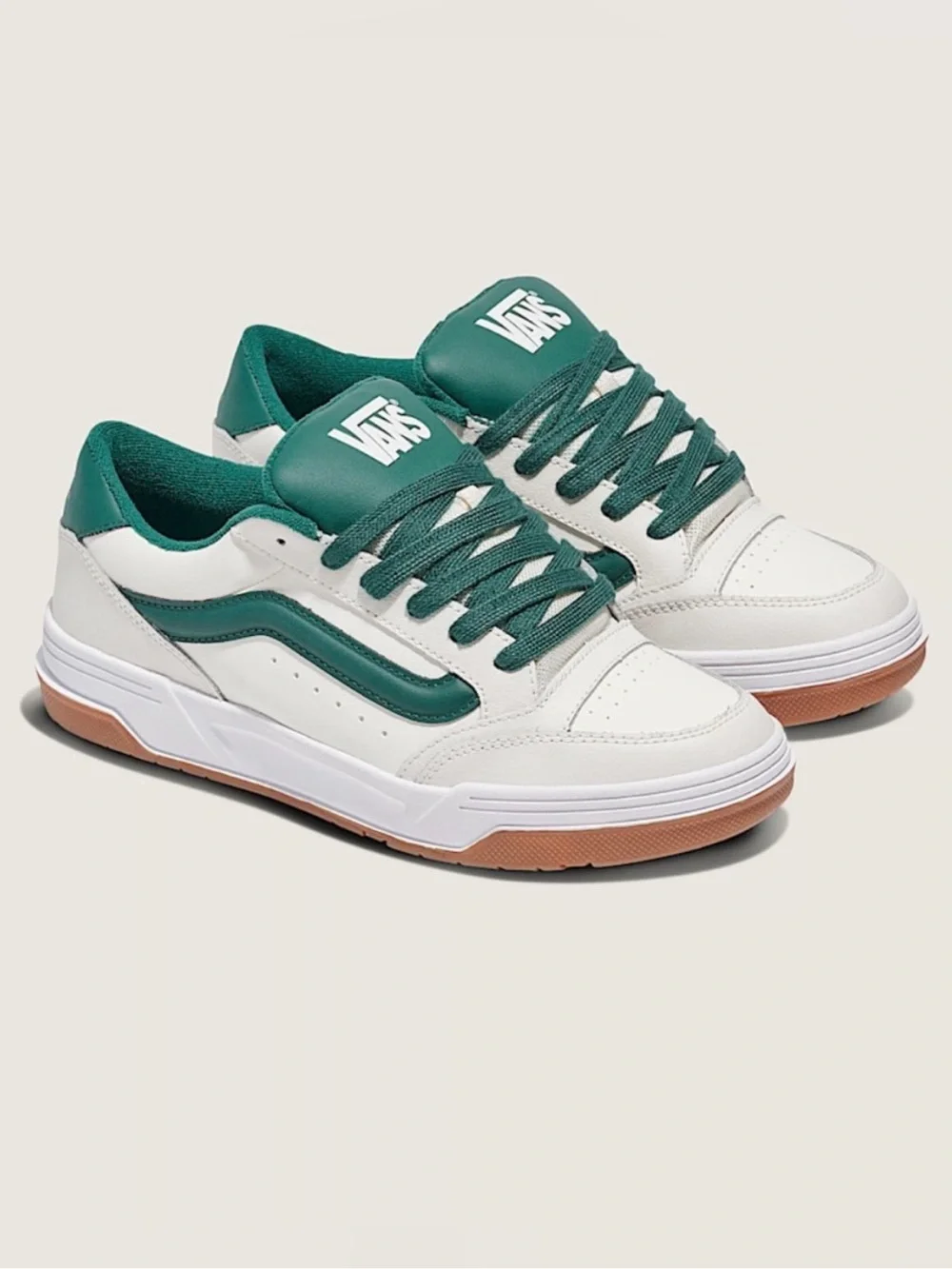 Vans Hylane Varsity White Green Mens 13.0 US